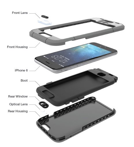 Dog & Bone Wetsuit iPhone 6 waterproof rugged case does as the name suggests
