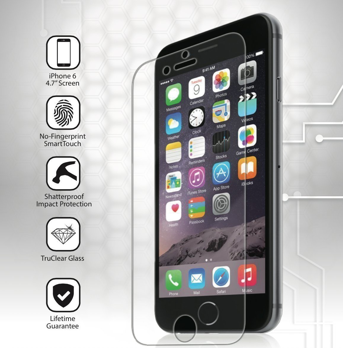 Tempered Glass Screen Protector For Iphone 6 6 Plus Makes Sure You Won T Have To Replace A